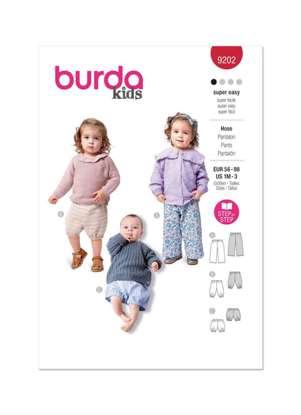 Burda - 9202 Babies Trousers