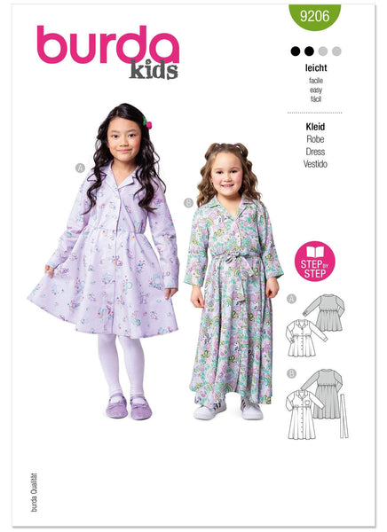 Burda - 9206 Children's Dresses