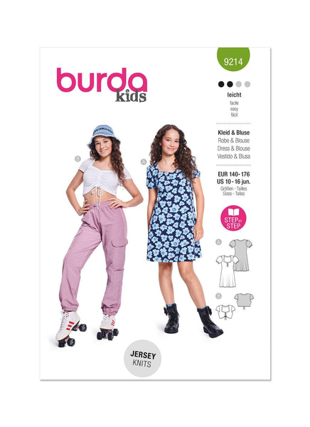 Burda - 9214 Children's Dress & Shirt