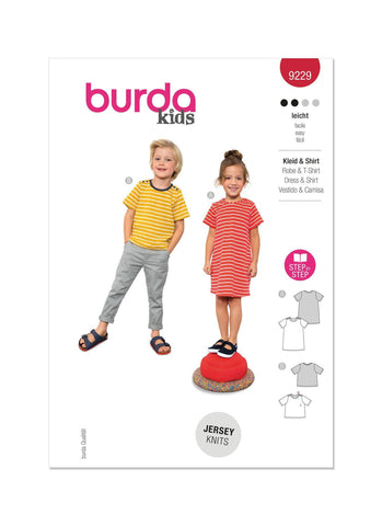 Burda - 9229 Children's Dress & Shirt