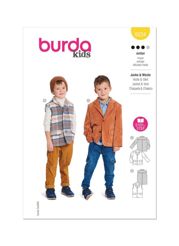 Burda - 9234 Children's Jacket & Waistcoat/Vest