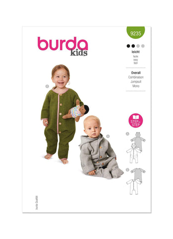 Burda - 9235 Babies' Jumpsuit