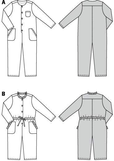 Burda - 9245 Child Jumpsuit