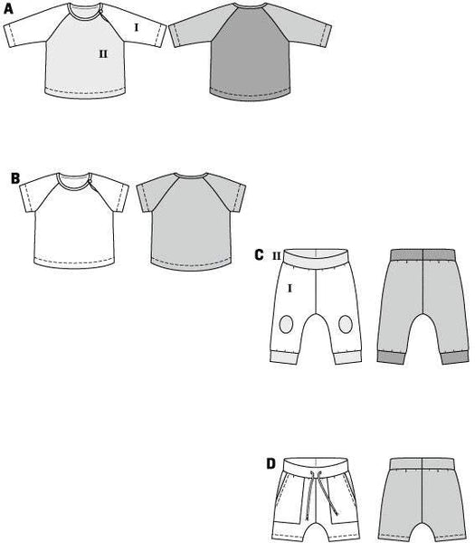 Burda - 9246 Infant T-shirt and Bottoms