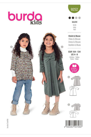 Burda - 9252 Children's Dress and Blouse