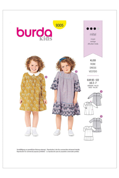 Burda - 9305 Child Dress with Yoke