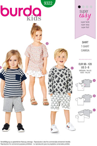 Burda - 9322 Top - Sleeve Variations