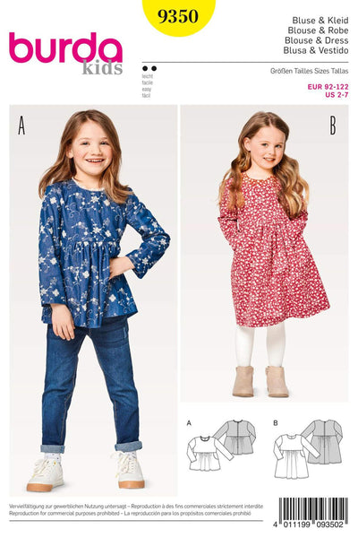 Burda - 9350 Child Dress & Top