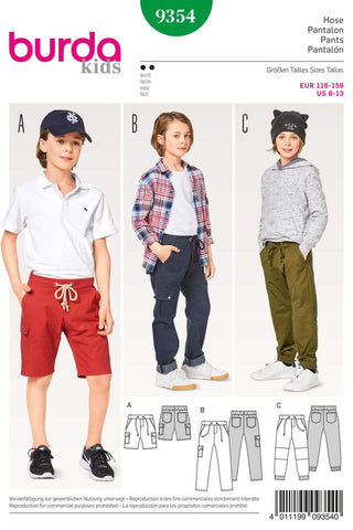 Burda - 9354 Child Boy School Age