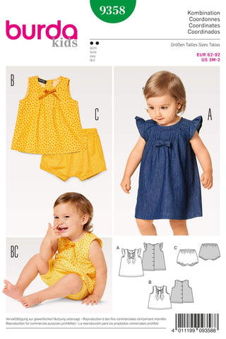 Burda - 9358 Toddler Dress