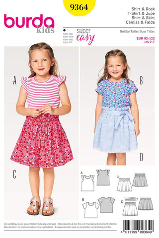 Burda - 9364 Child Coordinates
