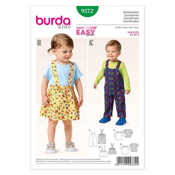 Burda - 9372 Child Coordinates