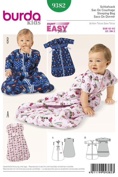 Burda - 9382 Toddler Sleeping Bag