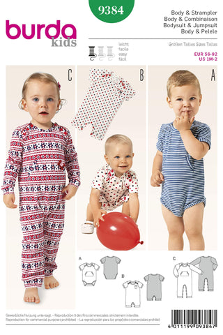 Burda - 9384 Toddler Jumpsuit