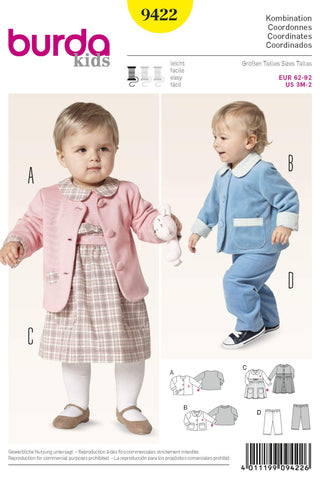 Burda - 9422 Toddler Coordinate Unisex