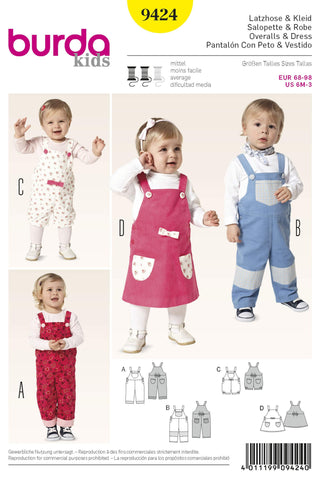 Burda - 9424 Toddler Coordinate Unisex