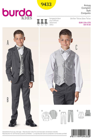 Burda - 9433 Child Suit