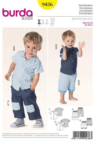 Burda - 9436 Child Coordinates