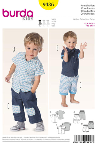 Burda - 9436 Child Coordinates