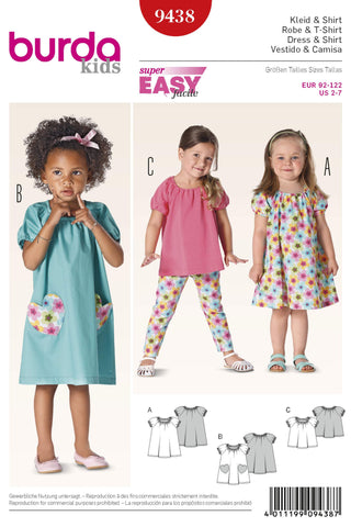 Burda - 9438 Child Dress / Top