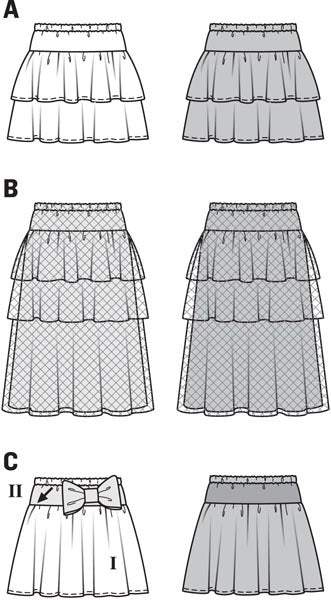 Burda - 9442 Child Skirt