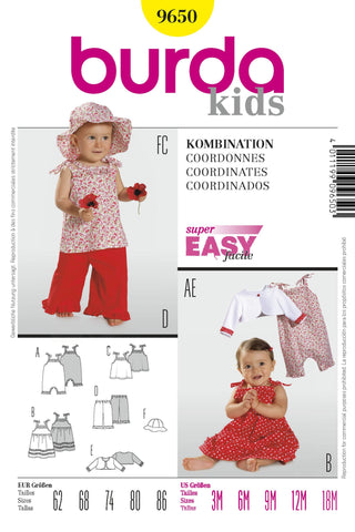 Burda - 9650 Toddler Coordinates