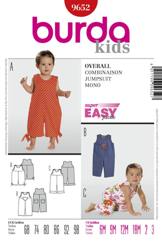 Burda - 9652 Toddler Jumpsuit