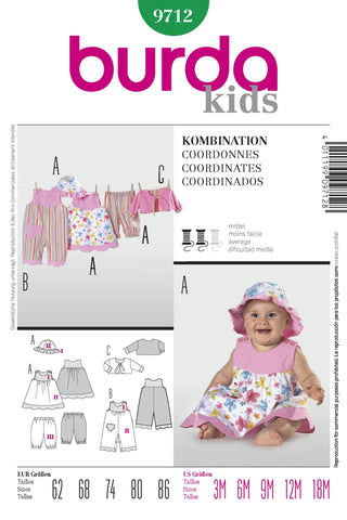 Burda - 9712 Toddler Coordinates