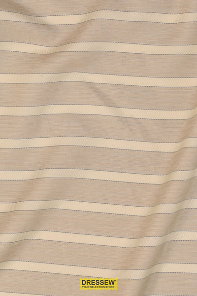 Burwood Stripe Shirting Beige / Stone