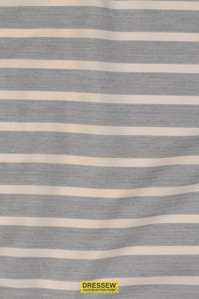 Burwood Stripe Shirting Navy / Stone