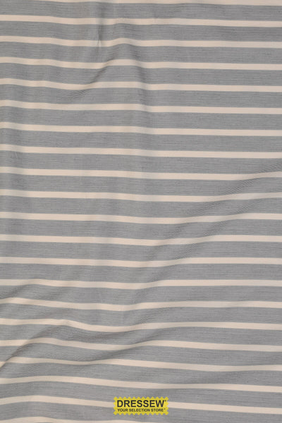 Burwood Stripe Shirting Navy / Stone