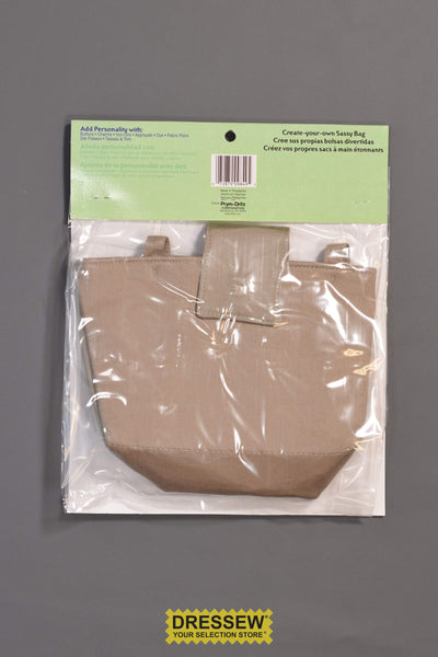 Button-On Bag Khaki Twill