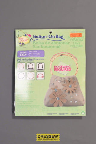 Button-On Bag Khaki Twill