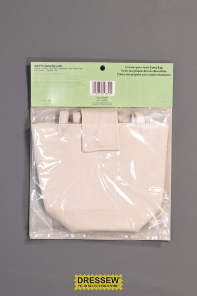 Button-On Bag Natural Twill