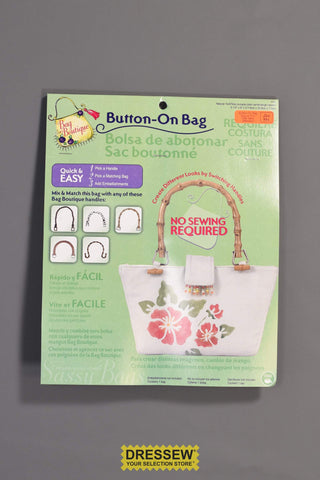 Button-On Bag Natural Twill