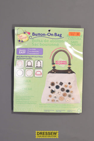Button-On Bag Natural Twill