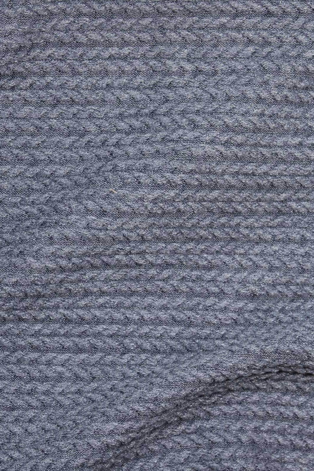 Cable Sweater Knit Denim