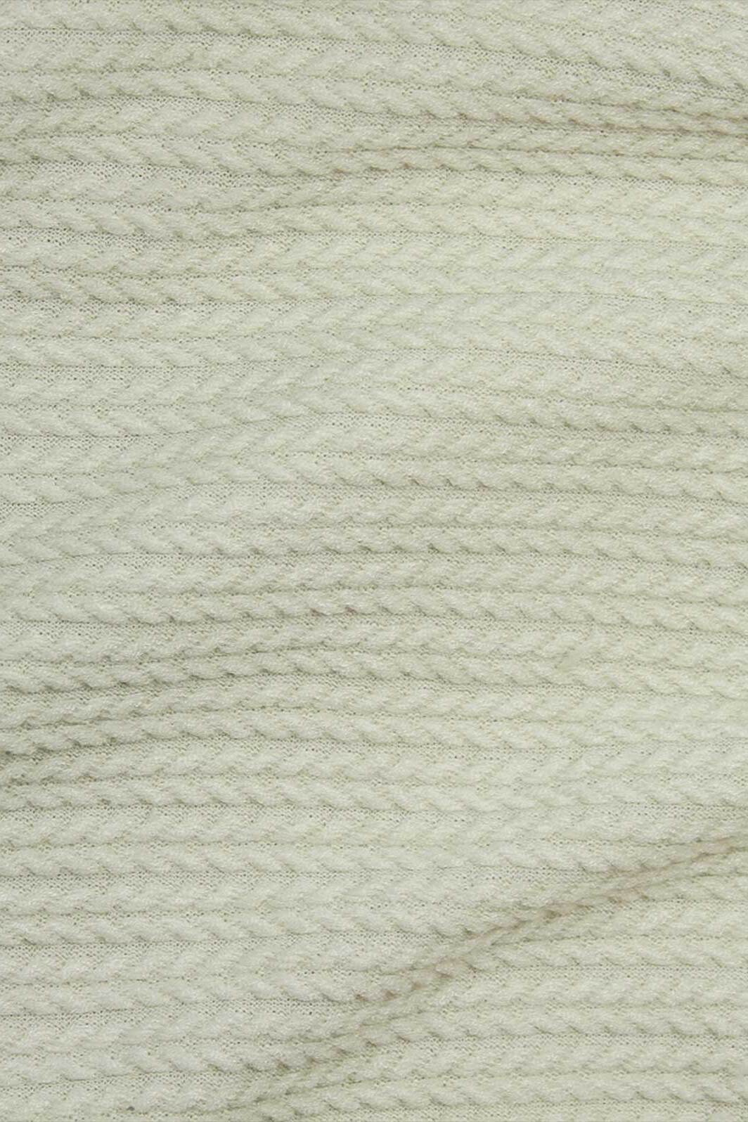 Cable Sweater Knit Ecru