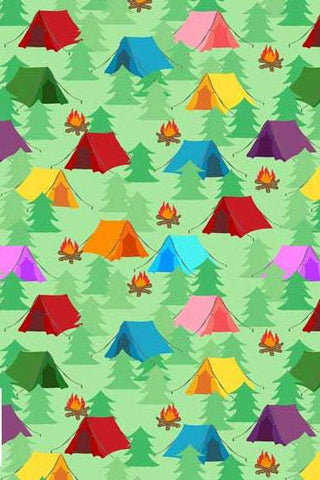 Camper Love Tents By Stof Green / Multi