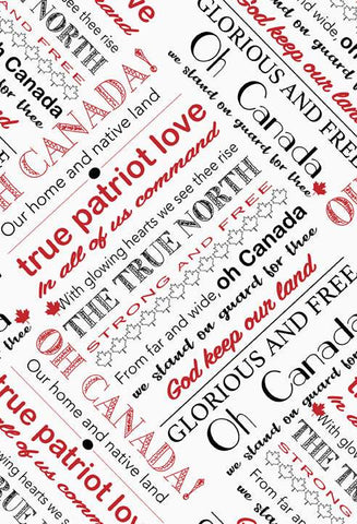 Canadian Road Trip Anthem By Hoffman Exclusive For Trendtex Fabrics Digital White / Multi
