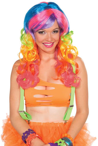 Candi Swirl Wig Rainbow