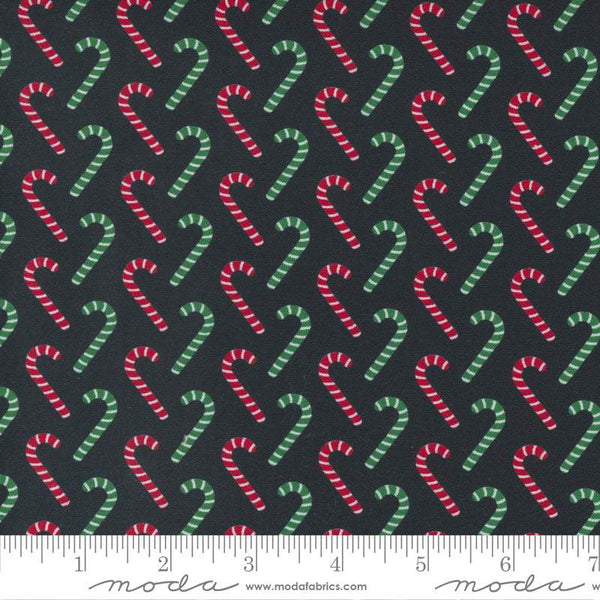Candy Cane Lane Candy Cane By April Rosenthal For Moda Charcoal