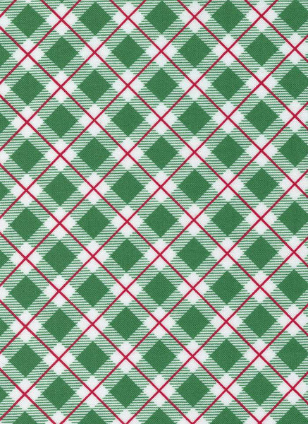 Candy Cane Lane Plaid By April Rosenthal For Moda Evergreen