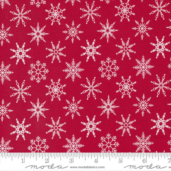 Candy Cane Lane Snowflakes By April Rosenthal For Moda Cardinal