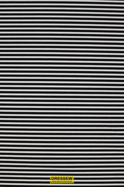 Canvas Stripe Black / White