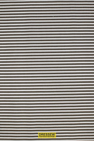 Canvas Stripe Grey / White
