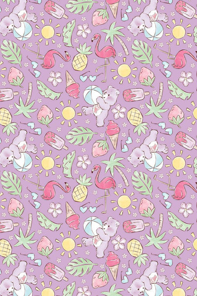 Care Bears Baby I Love Summer Fun in the Sun Purple