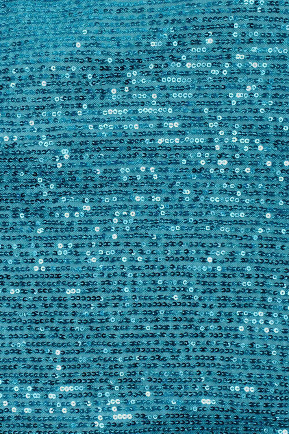 Carlton Sequins Turquoise