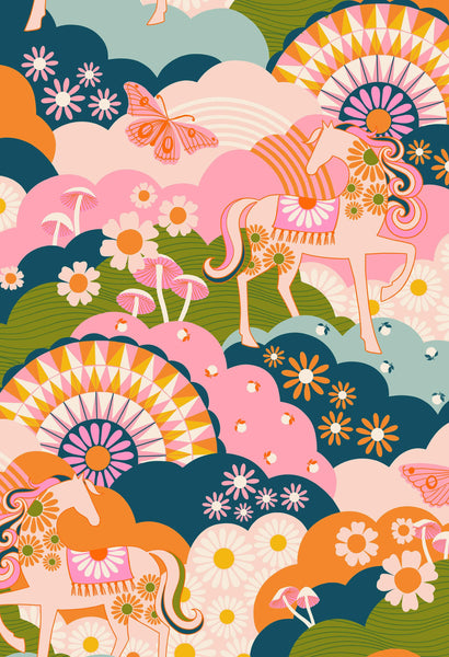 Carousel Daydreamer Landscape By Melody Miller Of Ruby Star Society For Moda Light Galaxy