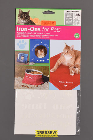 Cat Iron-Ons Black & White